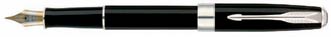 Laque - Black  with Silver Plated Trim Fountain Pen,More description