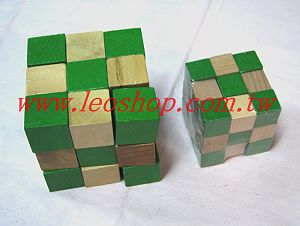 童玩  綠色原木色一條龍方塊-大,詳盡說明介紹