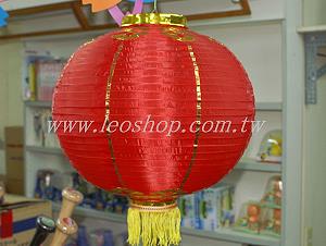 直徑40cm 傳統紅綢布燈籠,詳盡說明介紹