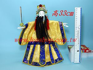 布袋戲偶 劉備 高約33cm,詳盡說明介紹