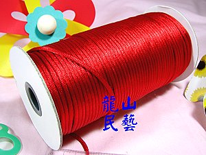 4號 中國結絲線 紅色 台灣製造,詳盡說明介紹