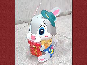 兔年紙雕折紙藝術燈籠 福兔迎祥,詳盡說明介紹