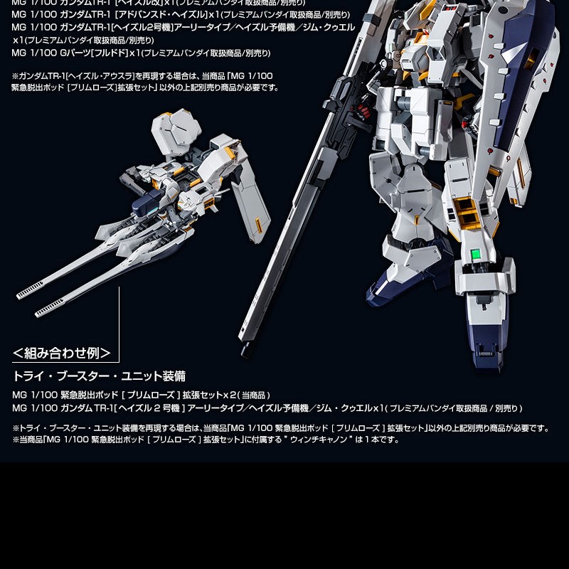 MG 1/100 緊急逃生艙普利米羅斯擴展套組TR-1 HAZEL PB網路限定.麗王 