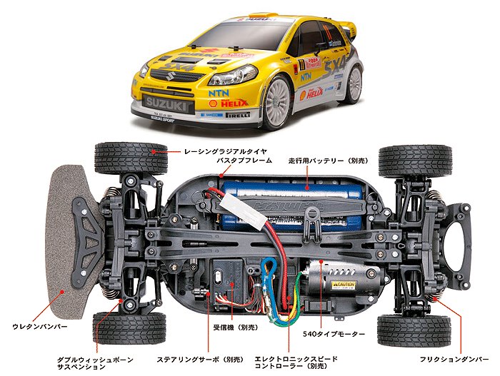 未組立】タミヤ 1/10 スズキ SX4 WRC TT-01 TYPE-E 未組立】タミヤ 1/